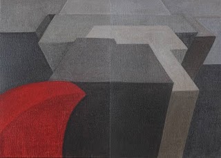 (Standing at the Edge II, Painting by Pooja Iranna)