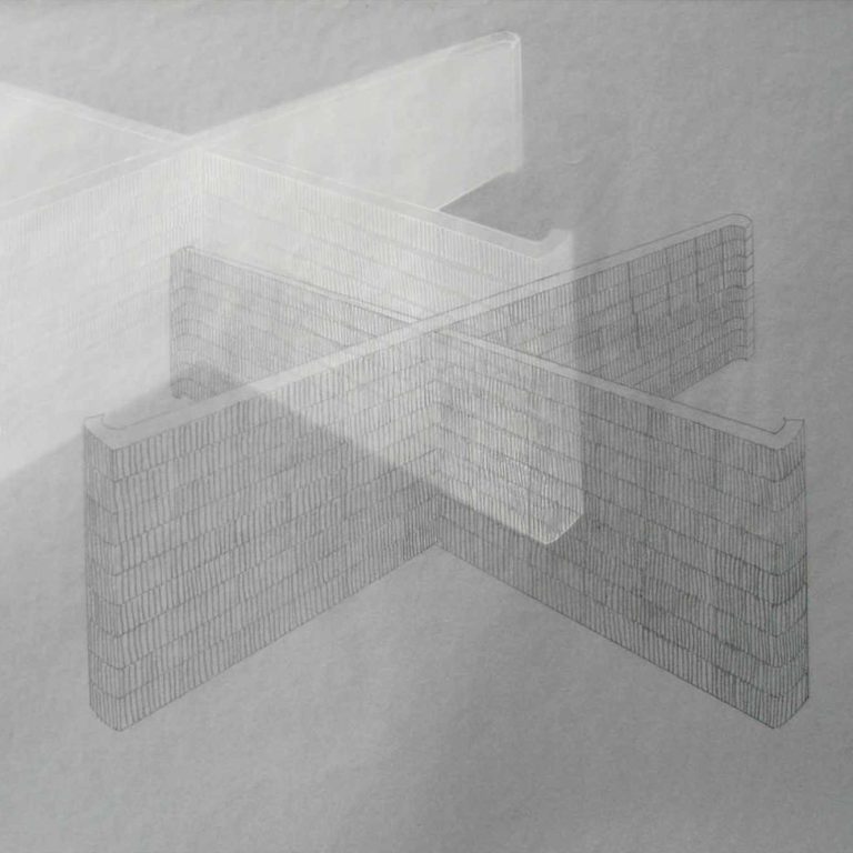 Drawing I, 12X16 INCH, GRAPHITE AND SILVER INK ON PAPER, 2011