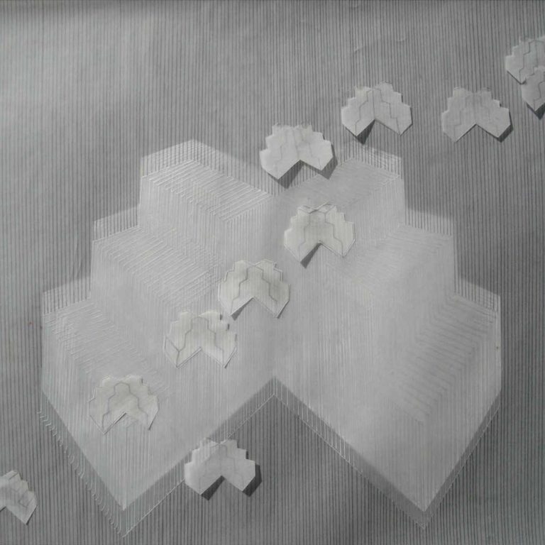 Drawing III, 12X16 INCH, GRAPHITE AND SILVER INK ON PAPER, 2011