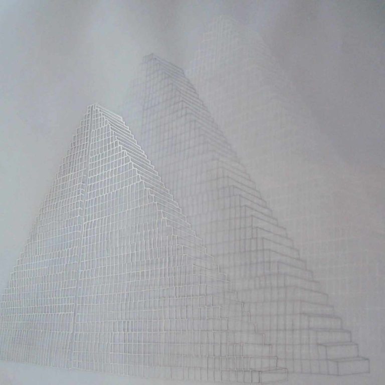 Drawing IV, 12X16 INCH, GRAPHITE AND SILVER INK ON PAPER, 2011