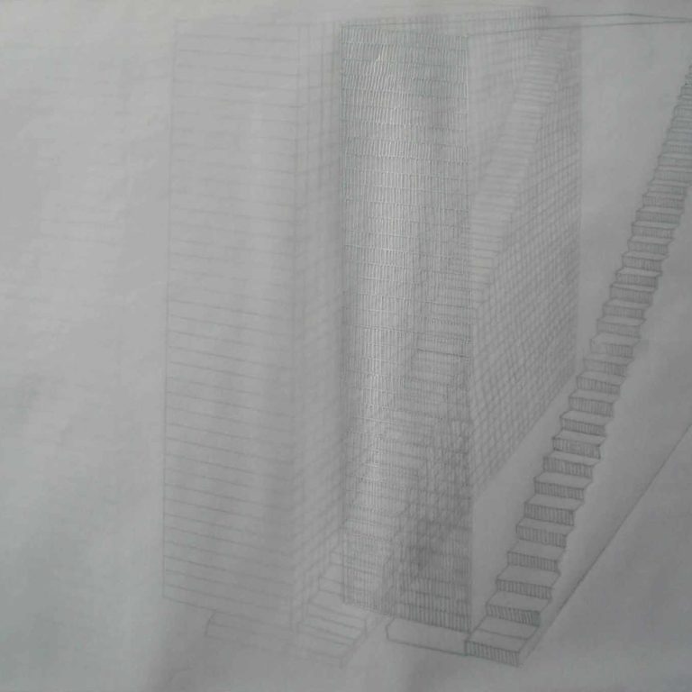 Drawing VI, 12X16 INCH, GRAPHITE AND SILVER INK ON PAPER, 2011