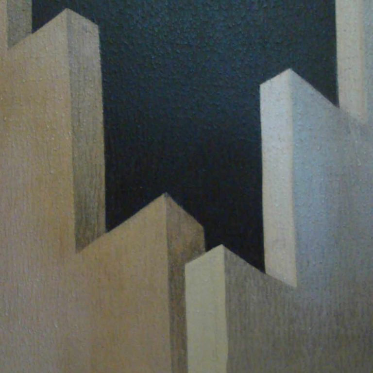Fortress, 42X60 INCH, MIX MEDIA ON CANVAS, 2010