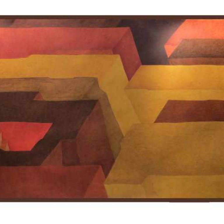 In Search of Yet Another Crux, 2013, 5X20 FEET, WATER COLOR ON ACID FREE PAPER