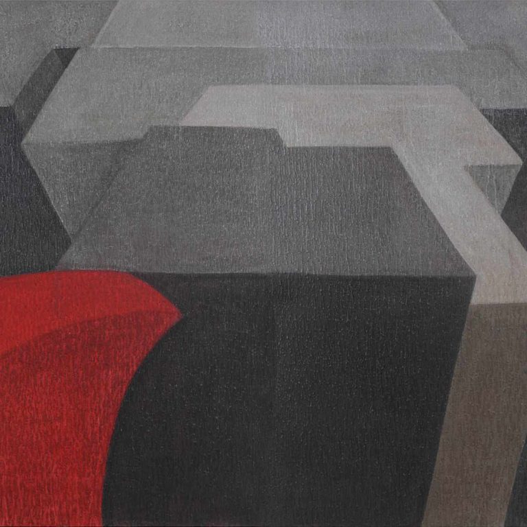 Standing at the Edge, 60X84 INCH, MIX MEDIA ON CANVAS, 2010