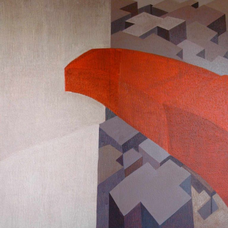 The Red Beam, 60 x 84 inch, Acrylic on canvas, 2011