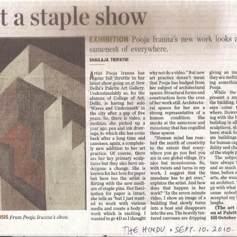 not a staple show, the hindu, september 2010